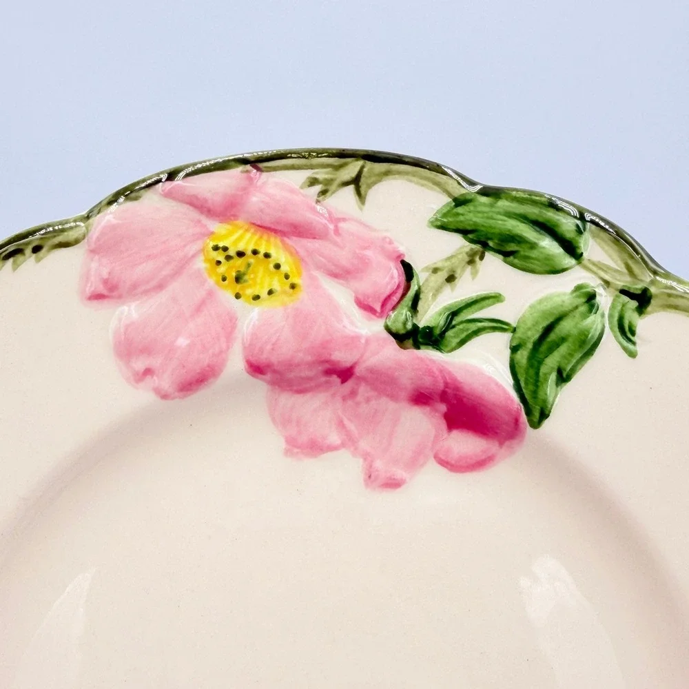 VTG Franciscan Desert Rose Salad Plate Hand Decorated California USA Vintage